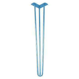 Ножка мебельная HAIRPIN Leg 3ROD Big h71см голубая