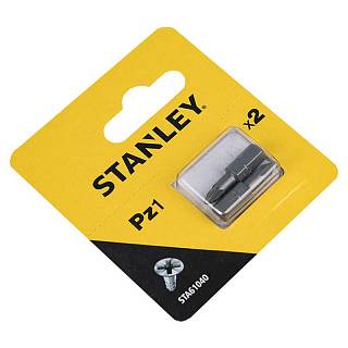 Биты Pz1,  25мм,  2шт. STA61040 Stanley
