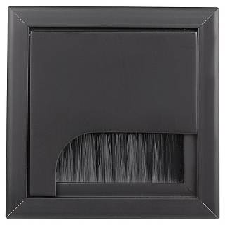 Кабель канал "RUMBA",  80X80X24мм,  алюминий ,  черный,  Siso