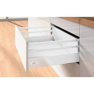 Комплект для шухляди Atira,  част.в. L=520 H=176,  білий Hettich (2 релінга)