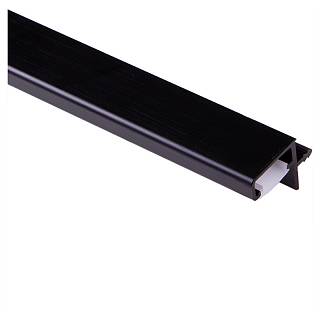 Профіль GOLA в верхній модуль,  L = 4000 мм LED,  type L,  чорний браш,  Scilm