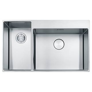 Мойка с сифоном нерж.BWX 220-54-27 TL WCR,  маленькая чаша слева Franke (127.0538.260)