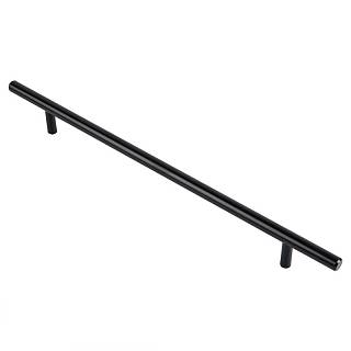 Ручки релінгові RE 1010/224 (DR 10/224 G1) моноліт Ø 10 чорний
