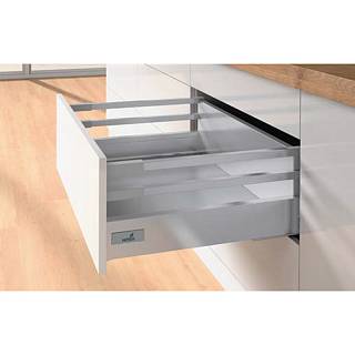 Комплект для шухляди Atira,  повн.в. P2O SS L=420 H=176,  сріблястий Hettich (2 релінга)