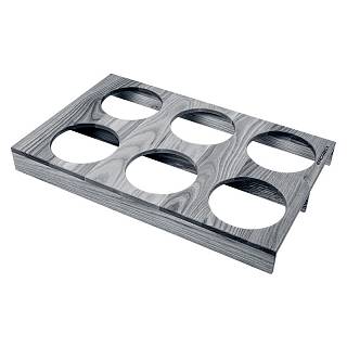 Организатор для 6 банок W=300 L=480 H=49 (OB 6.300.480) Антрацит
