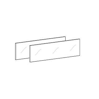 AvanTech YOU Комплект скла для боковин H=187 L=400мм (9283179) Hettich