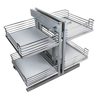 Магический угол COMFORT 800мм,  хром,  Muller
